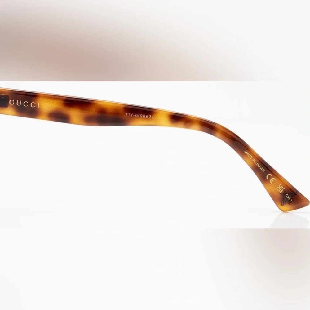 NEW GUCCI - GG0158SN Tortoise Unisex Sunglasses Authentic 54mm lens width